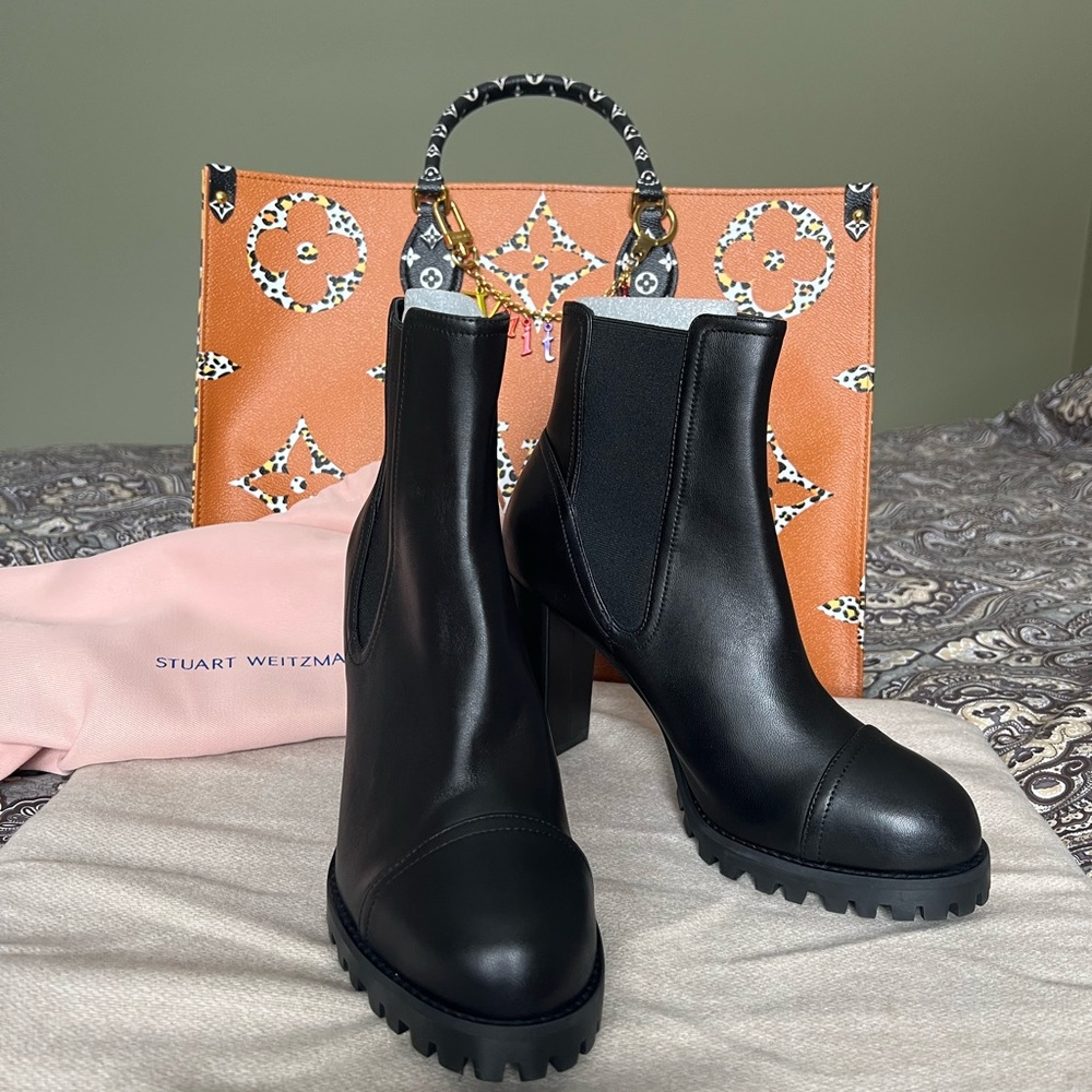 Stuart Weitzman Black Ankle Boots
